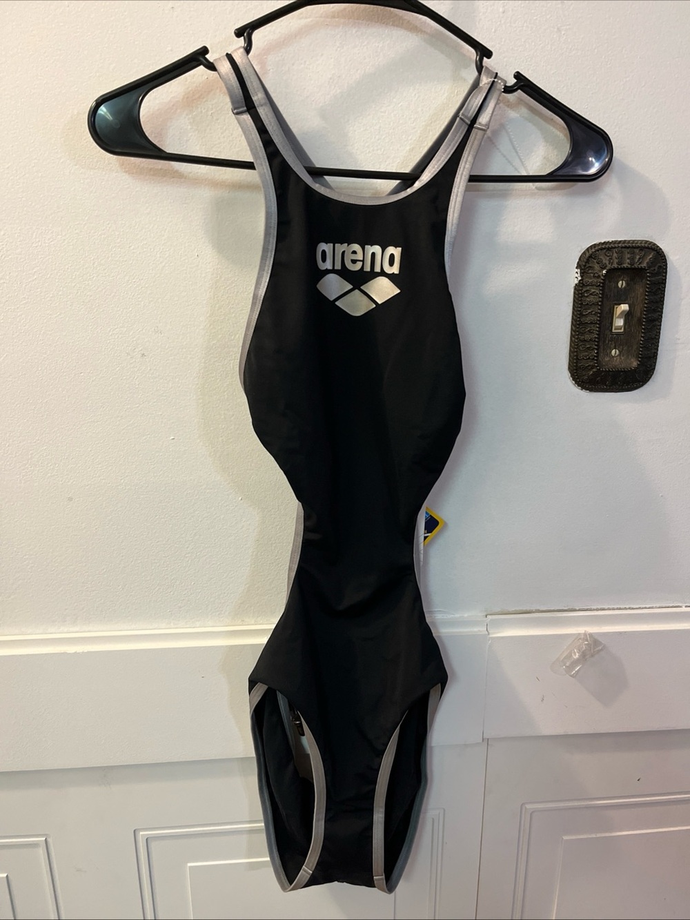 Arena One Biglogo Black/Silver One-Piece USA 30